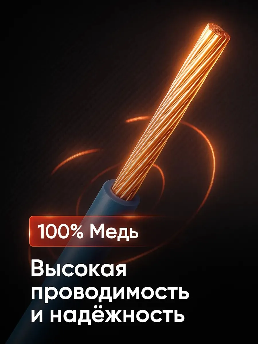 Провод ПГВА 2,5 мм² автомобильный, набор 7 цветов по 3 м, фото 2