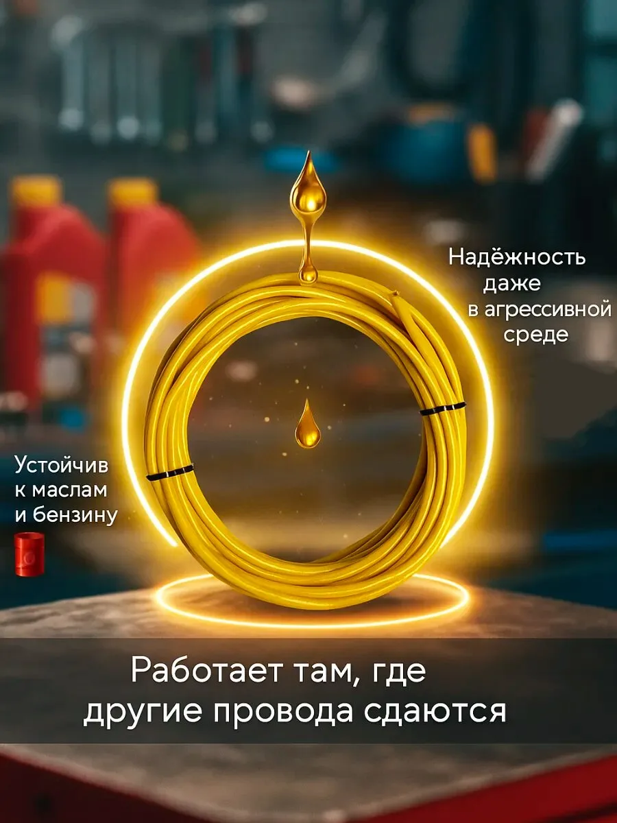 Провод ПГВА 2,5 мм² автомобильный, набор 7 цветов по 3 м, фото 7