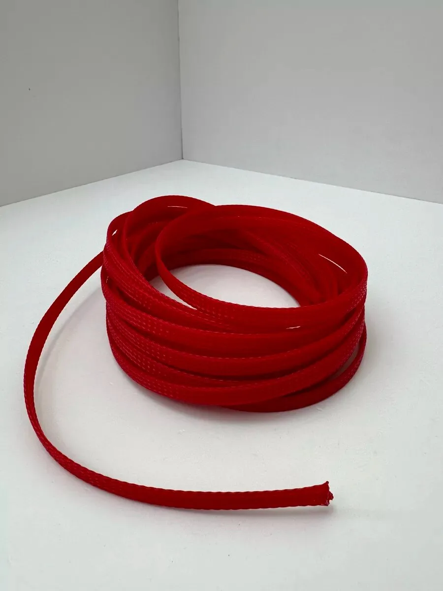 Оплётка для проводов «змеиная кожа» 6–14 мм, красная, 10 м, фото 16