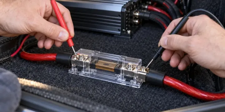 Как проверить предохранитель и держатель мультиметром в автозвуке
